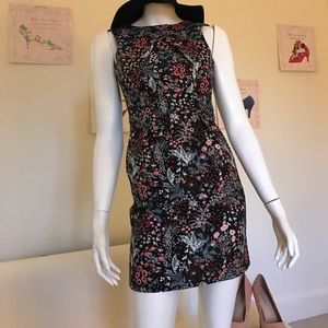 flattering thick embroidery H&M dress